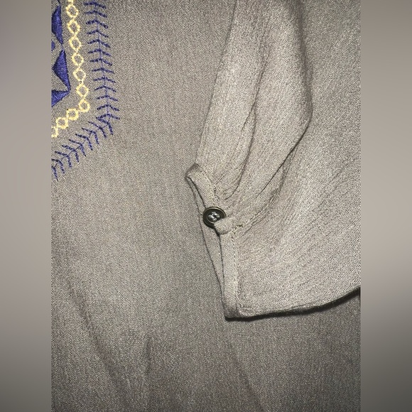 Umgee Olive Green Long Sleeve Tunic - Picture 4 of 5